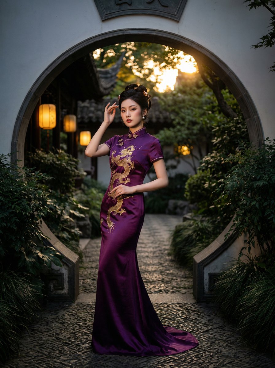 母狗园国风旗袍视频拍摄